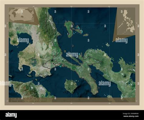 Detailed Satellite Map of Quezon Province .